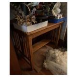Antique oak mission table
