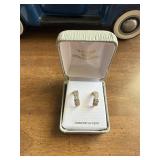 18k over Sterling earrings