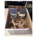 Village house and figurines