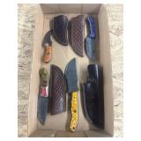 4 Demascus knives