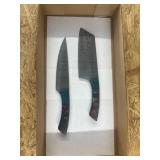 2 Demascus knives
