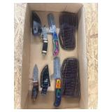 4 Demascus knives