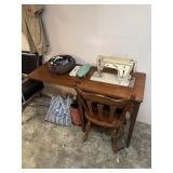 Sewing machine and contents