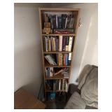 Bookshelf with contents