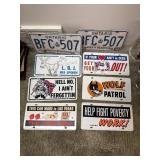 Vintage license plates