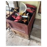 Wood crates and contents