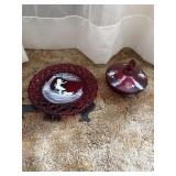 Ruby red glass