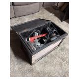 Carpenters chest with contents