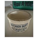 Butter crock damaged