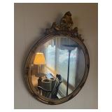 Gold frame mirror