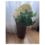 Vase with fake plant