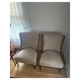 Pair of formal sitting chairs