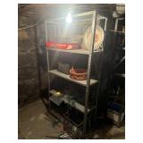 Shelf with contents