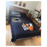 Twin size bed and frame