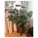 Artificial plant on stand