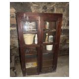 Built in cabinet and contents