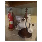 Mugs , appliances and extinguisher