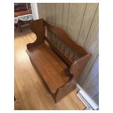 Liftop bench with contents