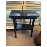 Black side table