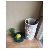 Glassware and umbrella stand