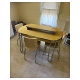 Vintage table and 6 chairs