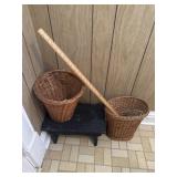 Stool and baskets