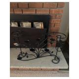 Iron candle holder