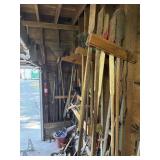 Large lot of yard tools