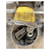 John Deere seat and misc wheels