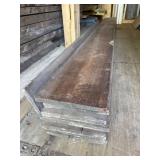 8-10ft x 1x10in walnut boards 9 pc