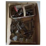 Antique hardware and glass door knobs