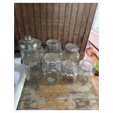Assorted jars