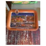 Case tractor tray