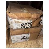 2 boxes angle brackets