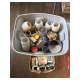 Tote with hardware
