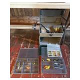 Fishing box with contents