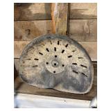 Antique tractor seat