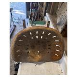 Antique tractor seat