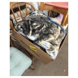 Wolf blanket and misc blankets
