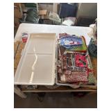 Tote with fabrics