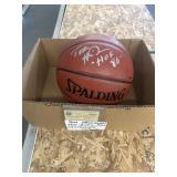 Signed Tom heinsohn HOF ball with Steiner coa