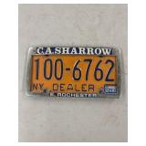 New York dealer plate