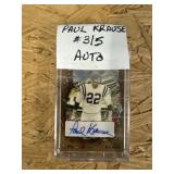 Paul Krause 3/5 auto card