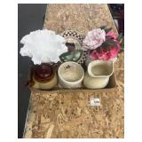 Milk glass and primitives