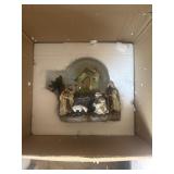 Large nativity snow globe