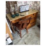 Desk and chair