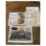 Linkage ornaments and train snow globe