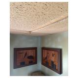 Wood seaside wall art