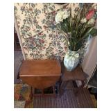 Side tables and vase