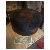 Wood painted cheese box